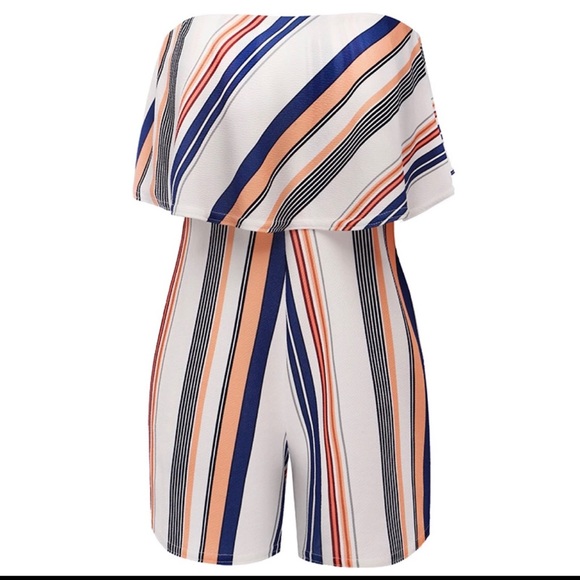 Striped Playful Romper - Picture 2 of 6